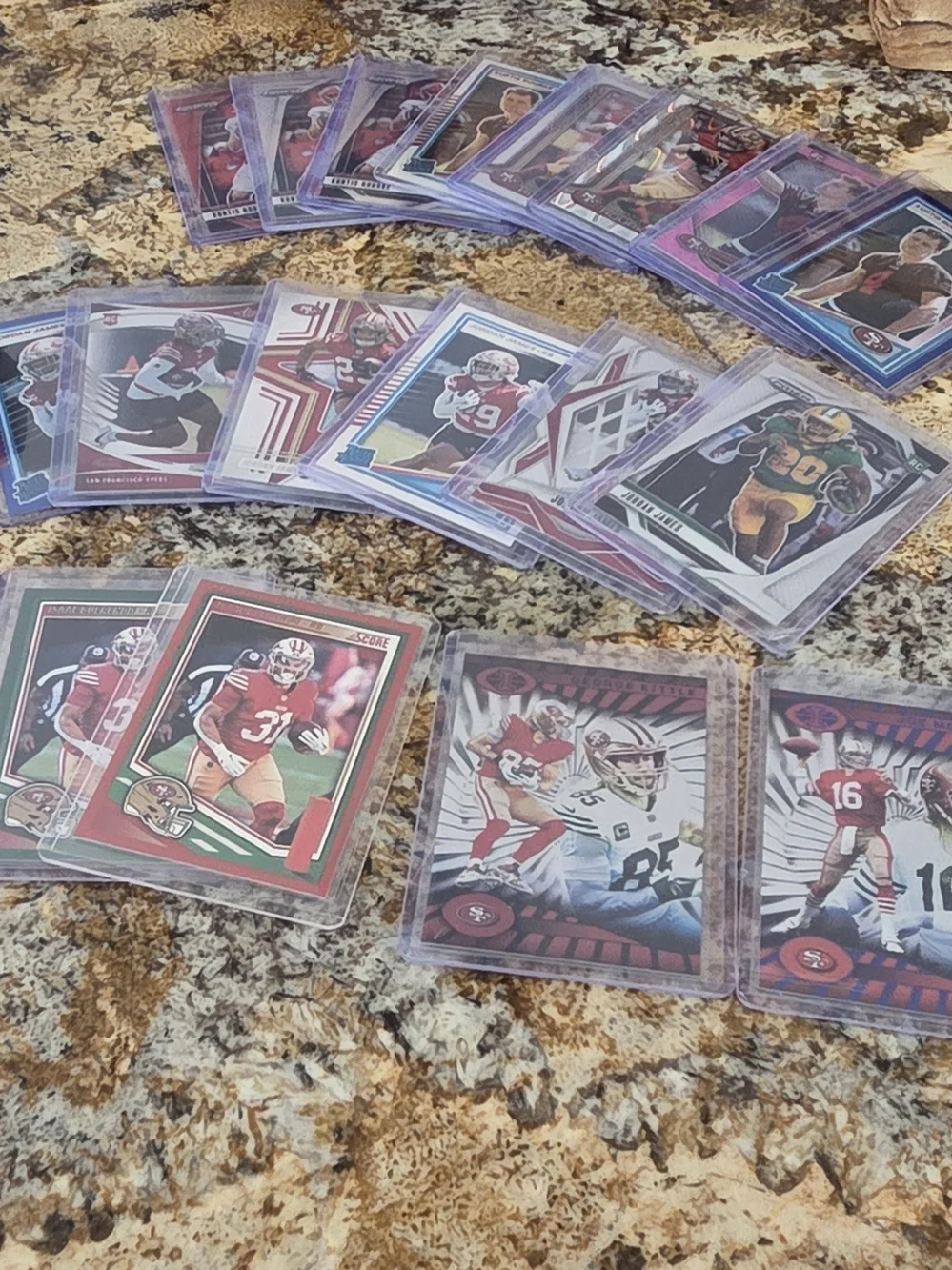 100 Assorted San Francisco 49ers Football Card Lot - Panini And Topps- 2025-2026